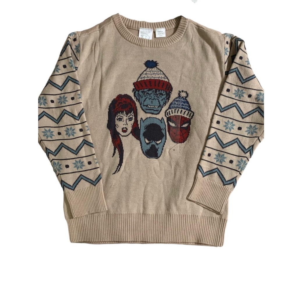 Disney 100 Years Anniversary Marvel Christmas Sweater Kids
